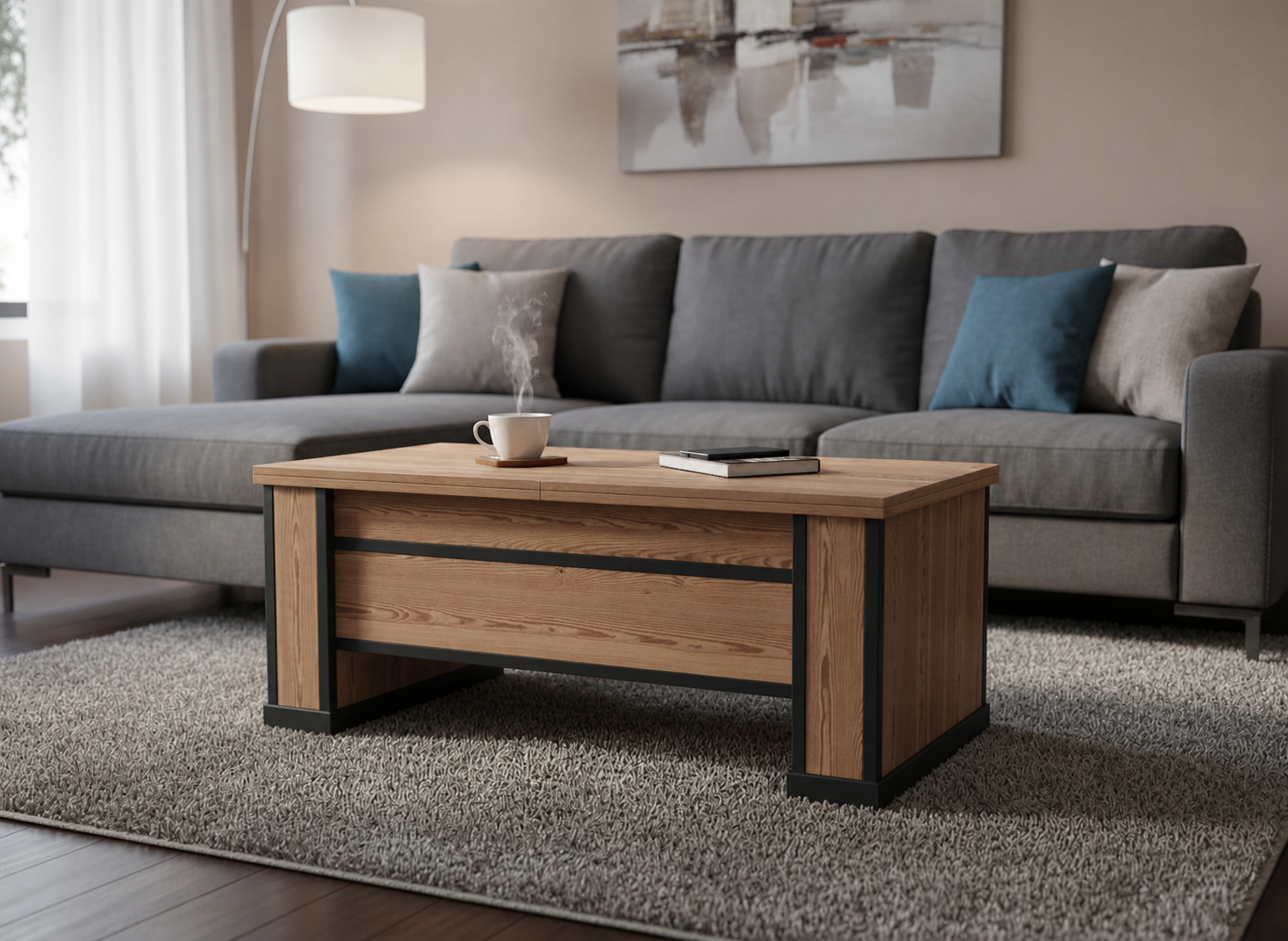 Mesa elevable y extensible